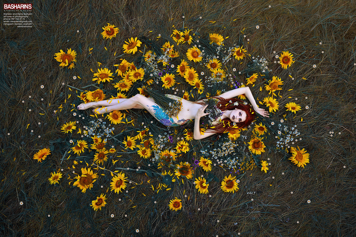Проект "Girl in flowers". - Станислав Башарин