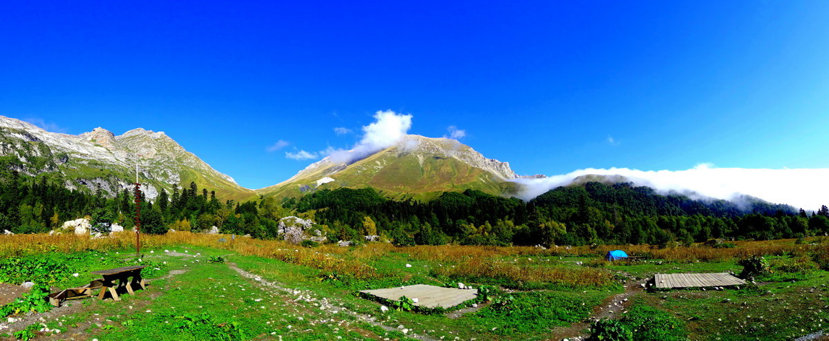 Гора Фишт с самолета