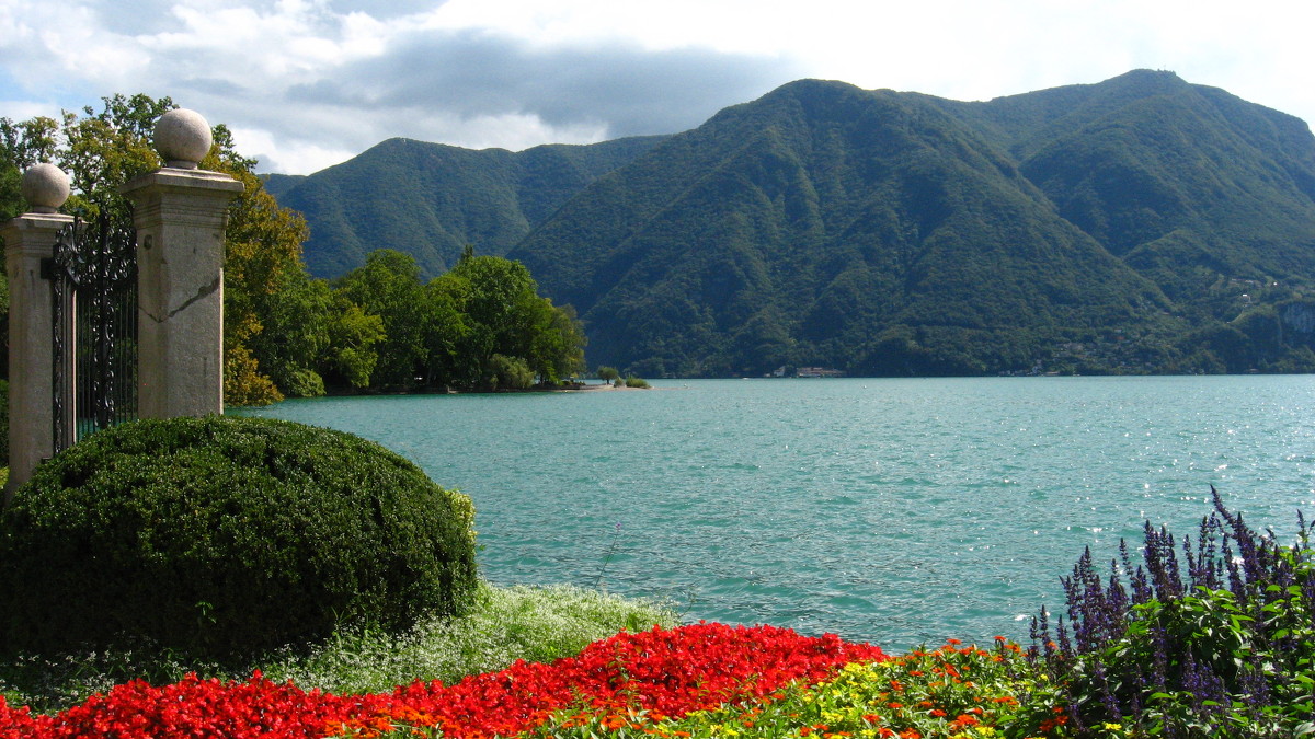 озеро в г. Лугано, Швейцария - Дмитрий Родышевцев