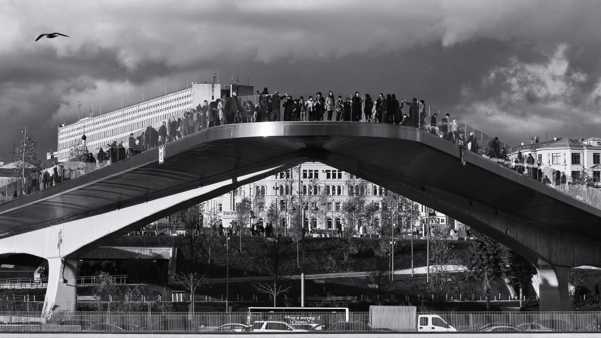 Парящий мост в Зарядье. - Николай Кондаков