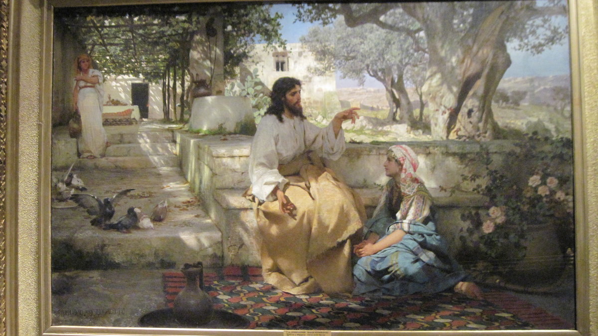 Г. Семирадский. Христос у Марфы и Марии. 1886 г. - Маера Урусова