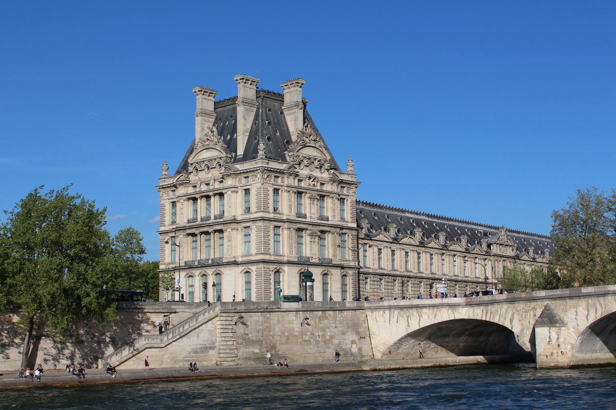 Париж. Вид на Лувр и мост Руаяль - vadimka 