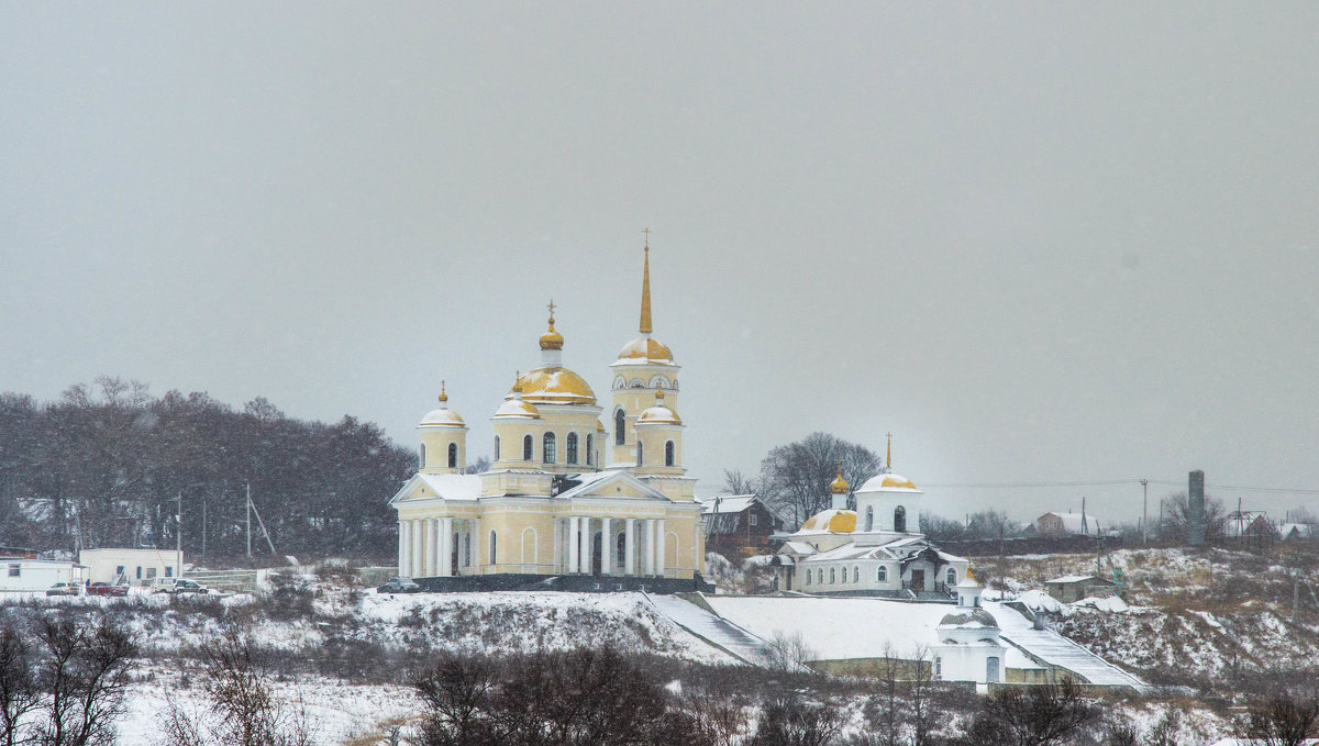 Церковь в селе - ирина лузгина 