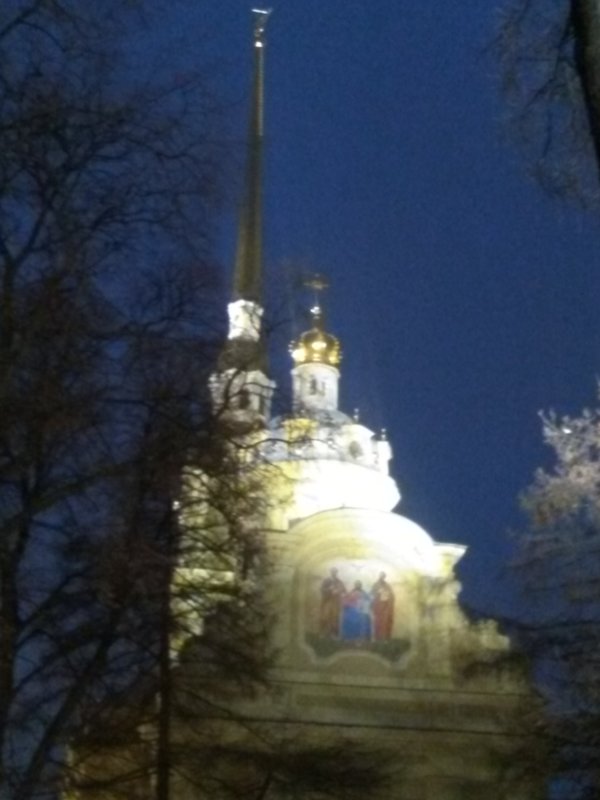 Петропавловский собор вечером. (Петербург, 6 января 2018 год) - Светлана Калмыкова