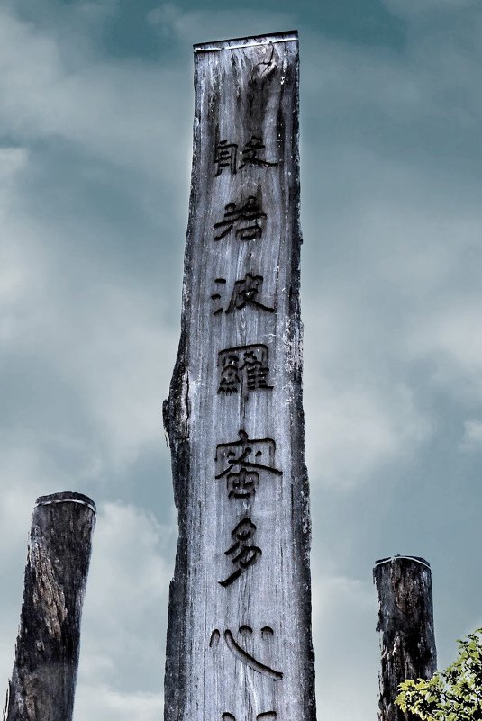 Деревянные колонны Тропы Мудрости, остров Лантау - Tatiana Belyatskaya