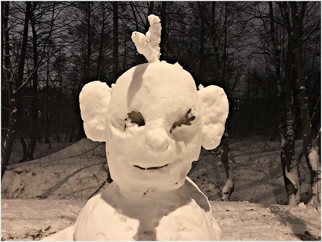 Снеговик - инопланетянин. - Валерия Комова