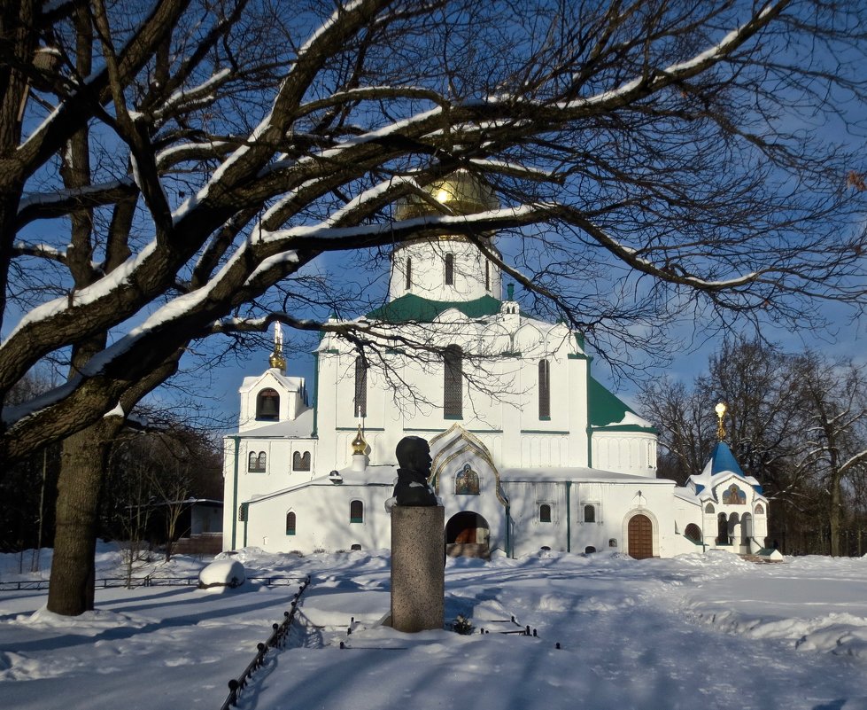 Фёдоровский сбор в Пушкине и бюст Николая Второго - Елена 