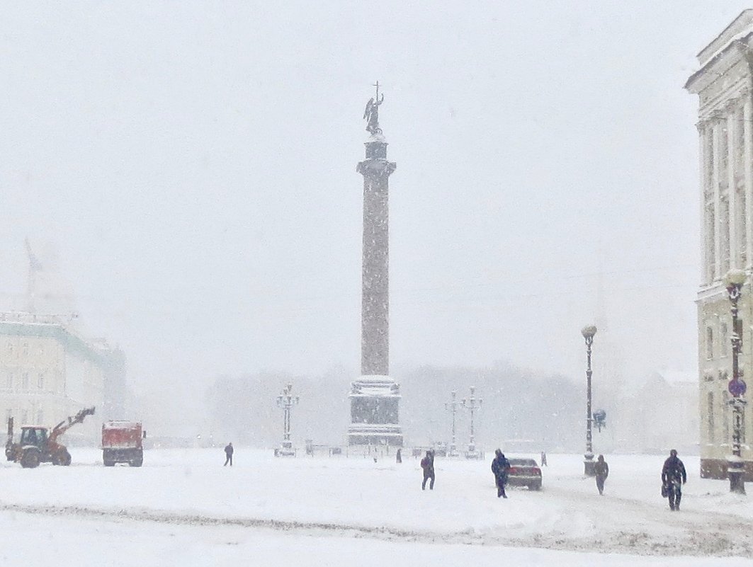 снегопад на Дворцовой площади - Елена 
