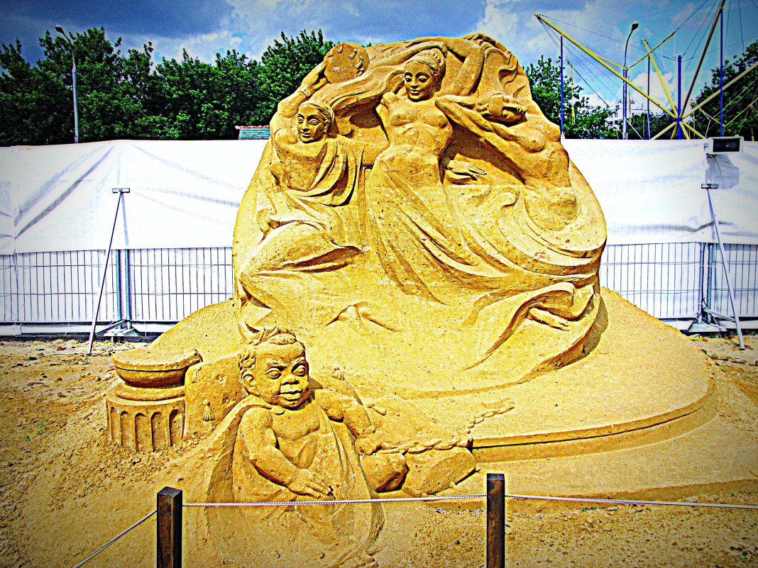 Международная выставка песчаных фигур. - Владимир Драгунский