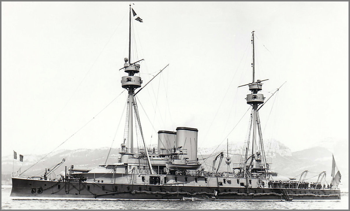 French coastal defense Ironclad  battleship "Caiman". - Александр 