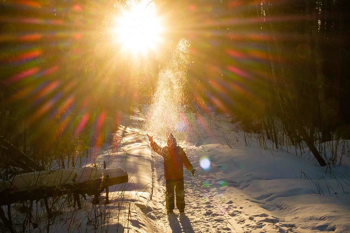 Солнце, снег и человек ;-) - Алексей Пышненко
