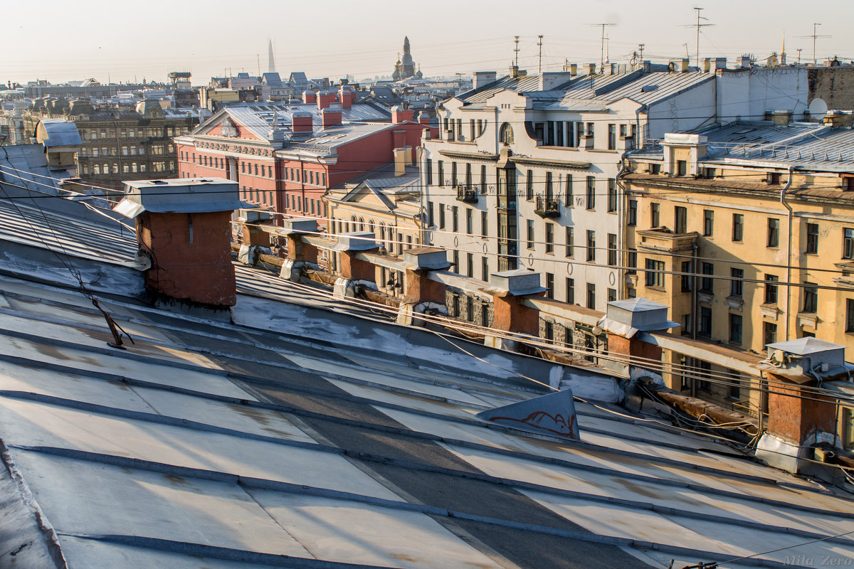 Санкт-Петербург с крыши дома на Фонтанке