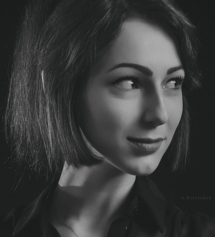 Monochrome portrait. May 1, 2018 Photo theater. - krivitskiy Кривицкий