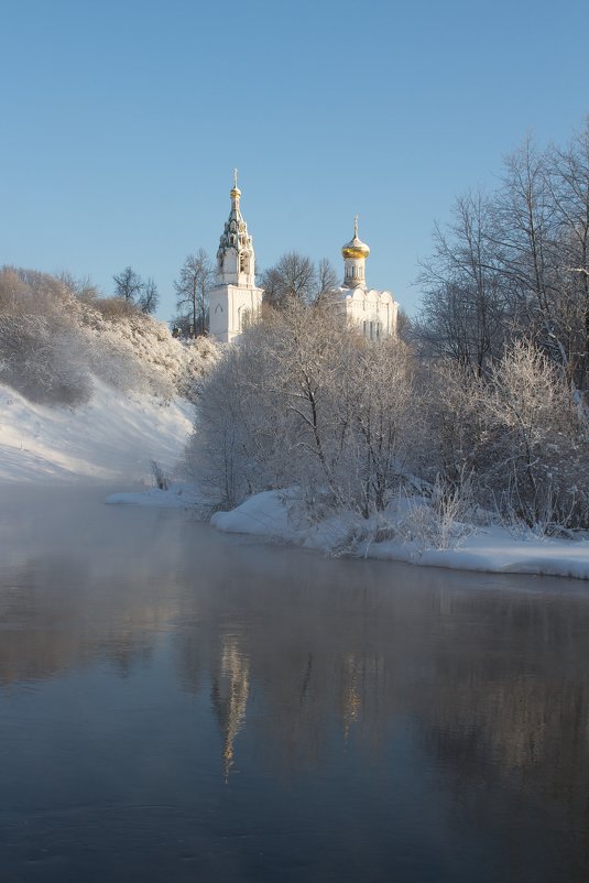 Рублево зима Церковь