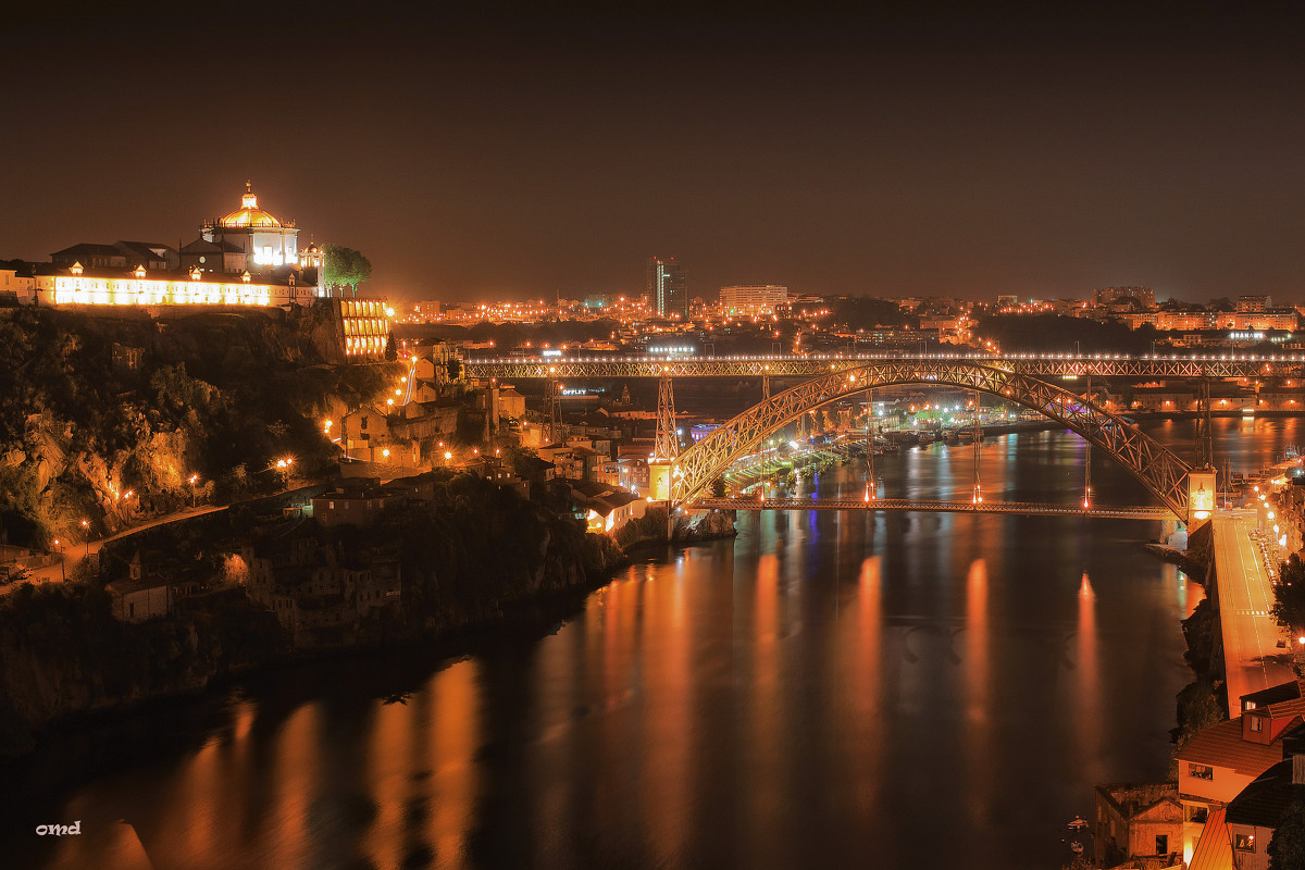 ночной Порто(мост Эйфеля) - михаил 