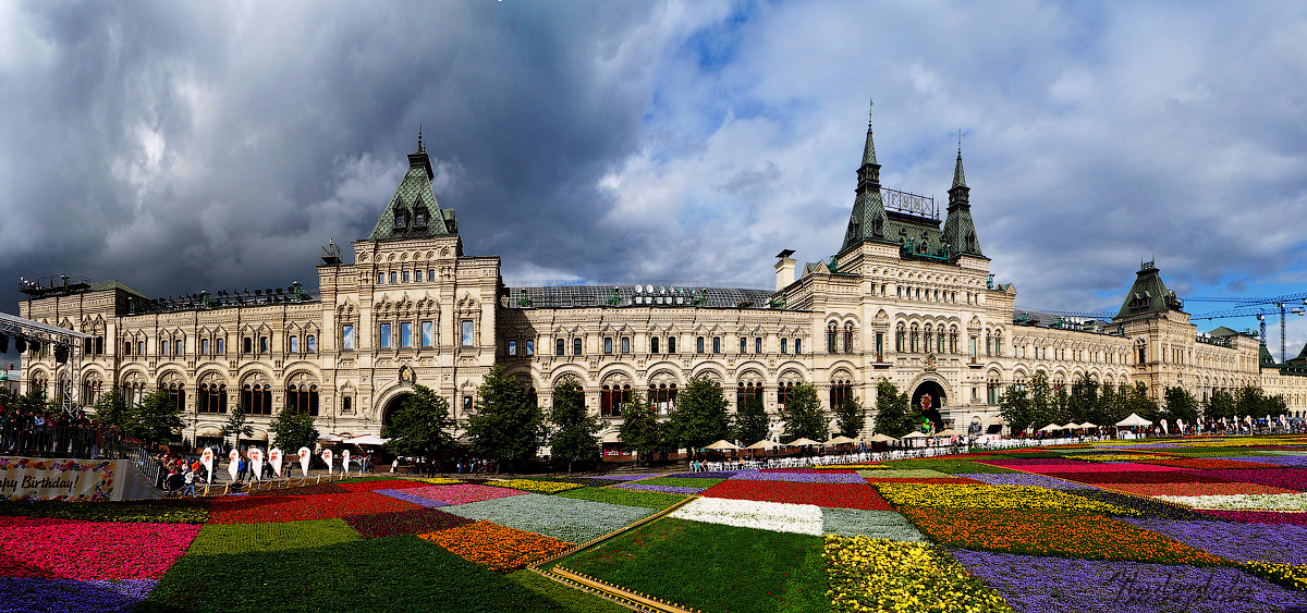 Цветочная поляна на Красной площади - Надежда Лаптева