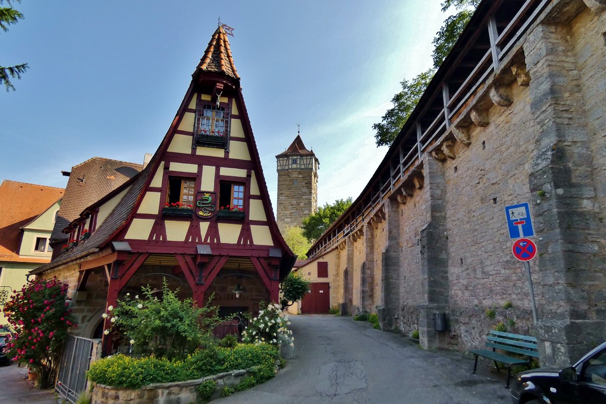 Кузница Герлаха – это домик ремесленников, расположенный в городе Ротенбург об дер Таубер, Бавария, - backareva.irina Бакарева