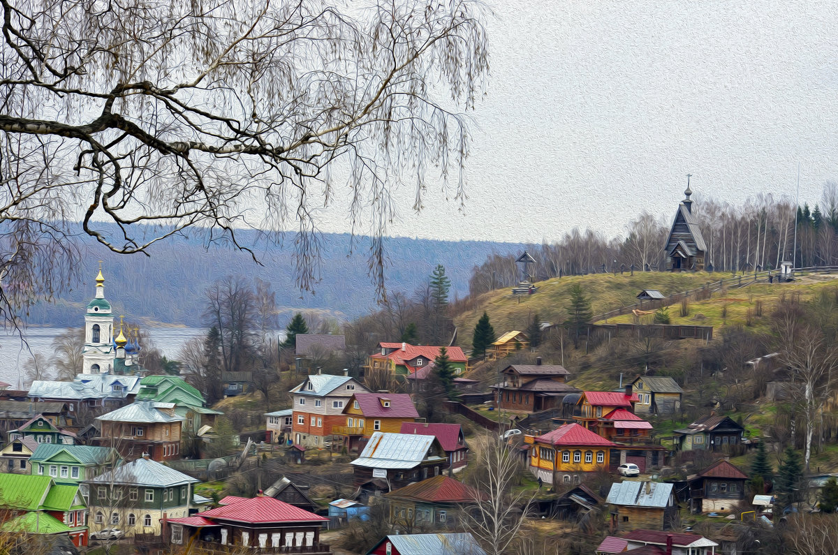 Плес. Подражание Левитану - Николаева Наталья 