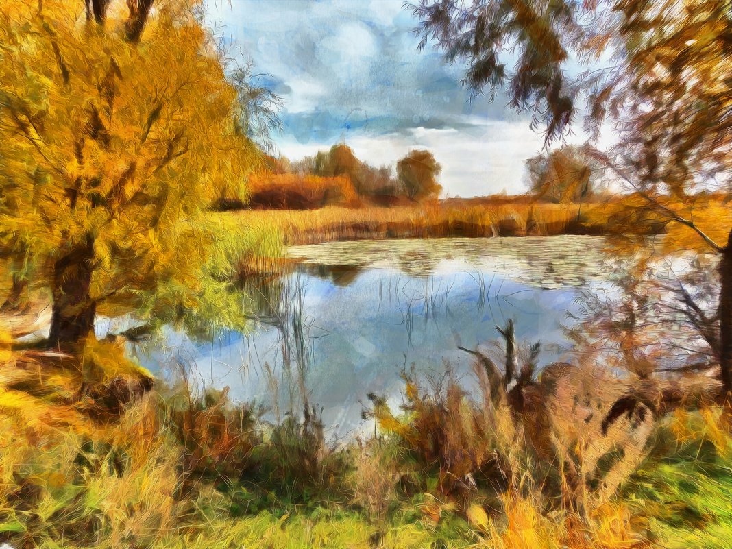 Осенний пейзаж - Наталья Ильина