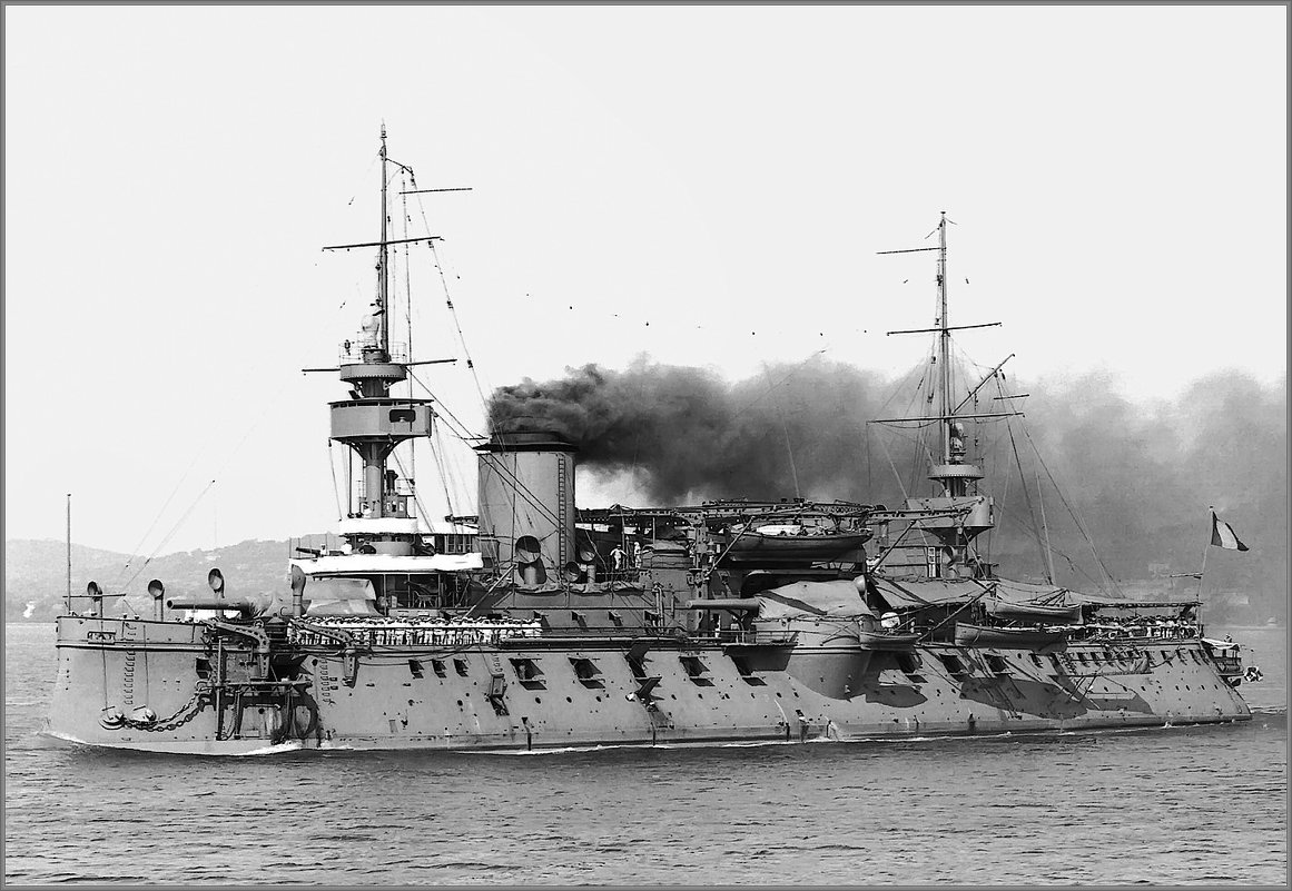 French battleship (ironclad) "Marceau", Toulon, 1902. - Александр 