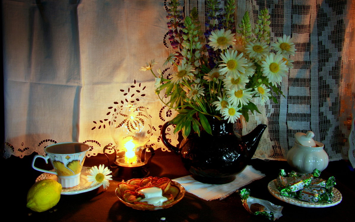 Вечерний чай с ромашкой - Нэля Лысенко