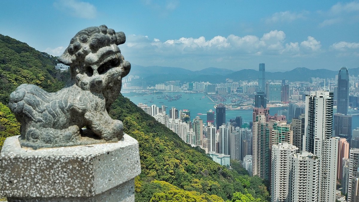 Вид на Гонконг с пика Виктория - wea *