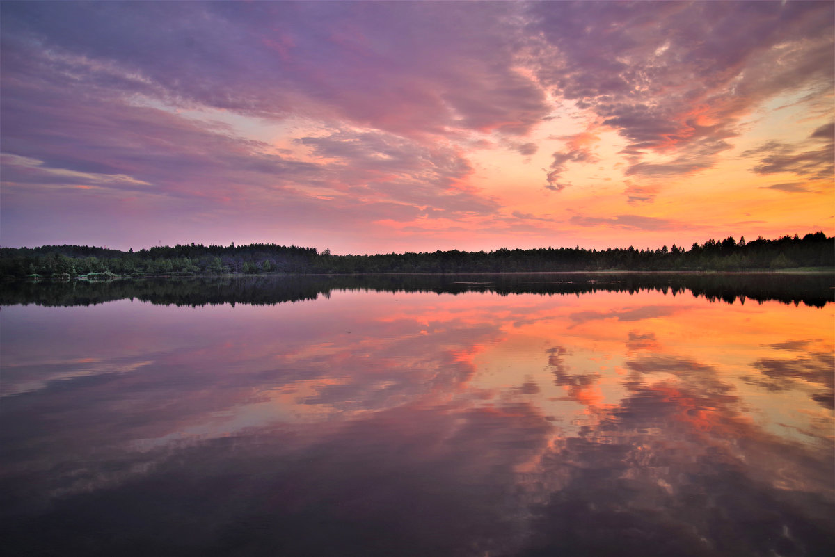 Даниковское озеро на закате - Валерий Талашов