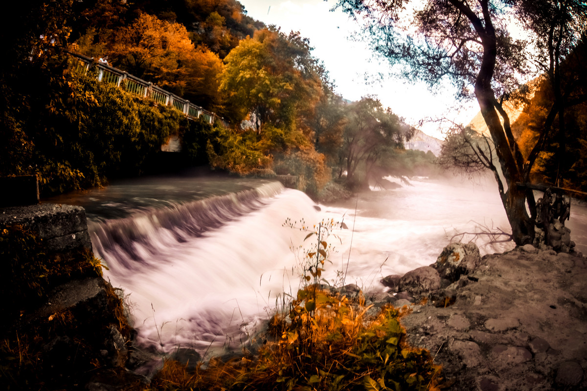 утро на водопаде - ruslic hodjaev