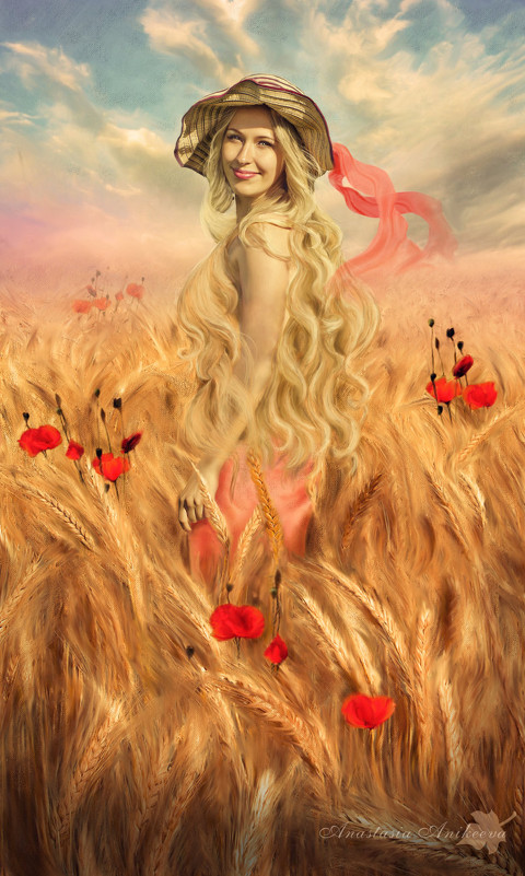 пшеничный портрет - Анастасия Аникеева