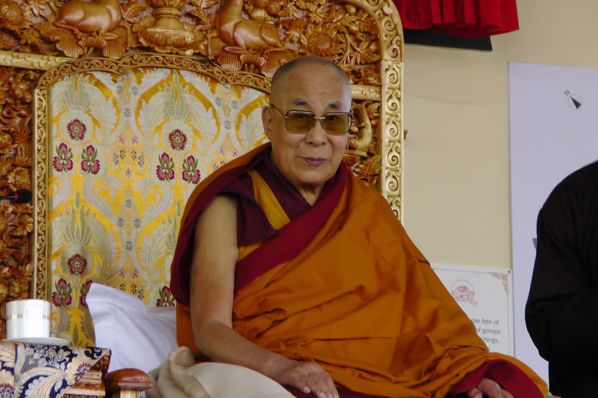 Далай Лама в монастыре Тикси - Evgeni Pa 