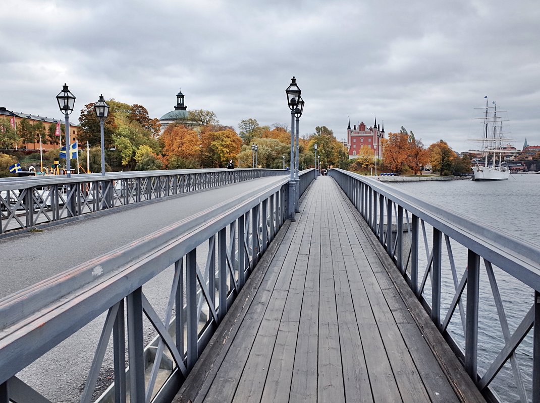 Мост Skeppsholmsbron Стокгольм - wea *
