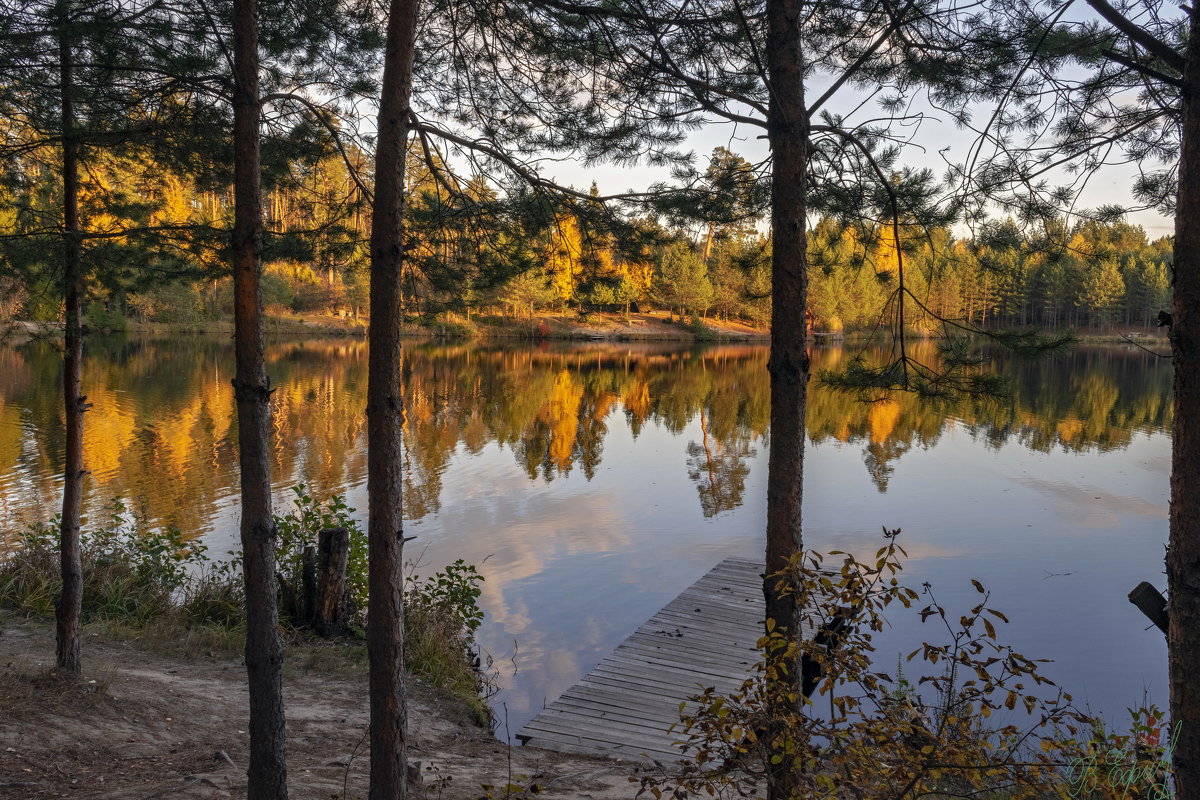 0сенний пейзаж у озера - Владимир Ефимов