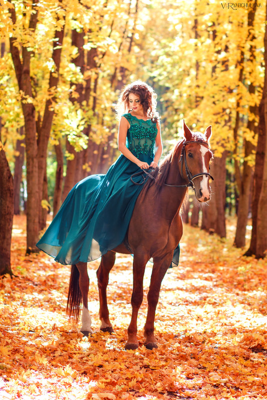 Девушка на лошади - Виктория Рябчунова