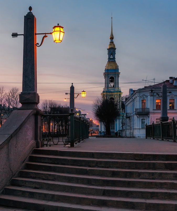 Никольский собор ночью Омск