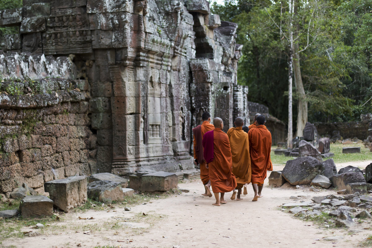 Монахи в Ангкоре - Nika Polskaya