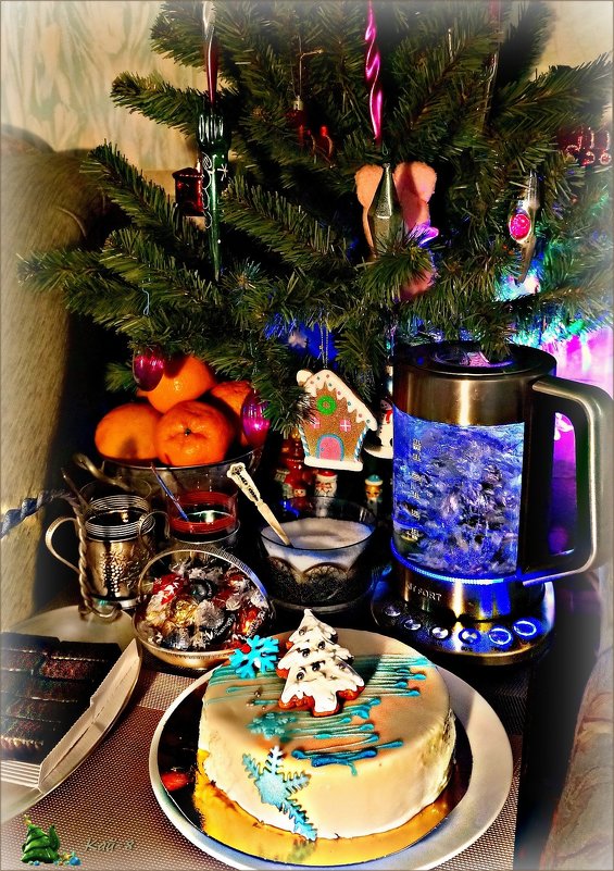 Новогодний чай с ёлками, Дедом Морозом и Снегурочкой... - Кай-8 (Ярослав) Забелин