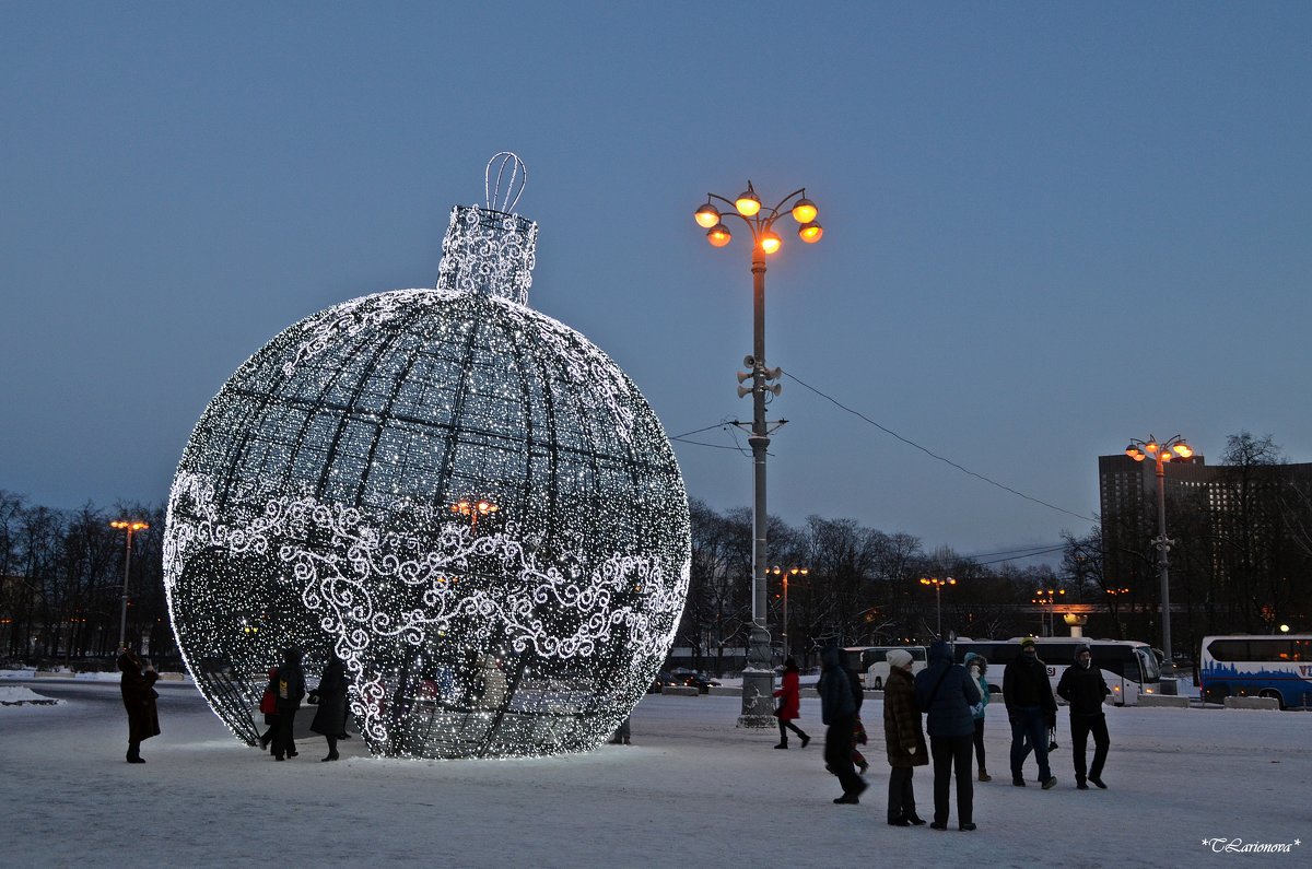 Новогодний шар возле ВДНХ. Москва - Татьяна Ларионова