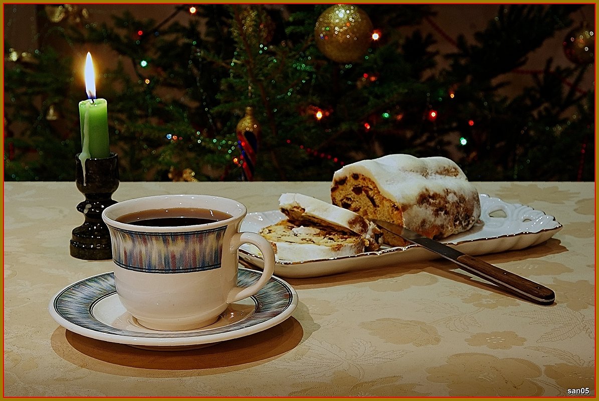 Вечерний чай с Рождественским кексом. - san05 -  Александр Савицкий