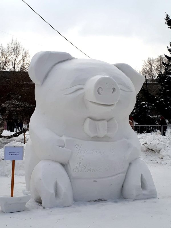 Выставка снежных фигур в Новосибирске . - Мила Бовкун