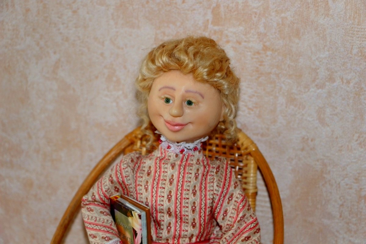 Моя первая рукотворная кукла Ева-Мария, год создания 2008, в Московской Школе Кукольного Дизайна - Надежд@ Шавенкова