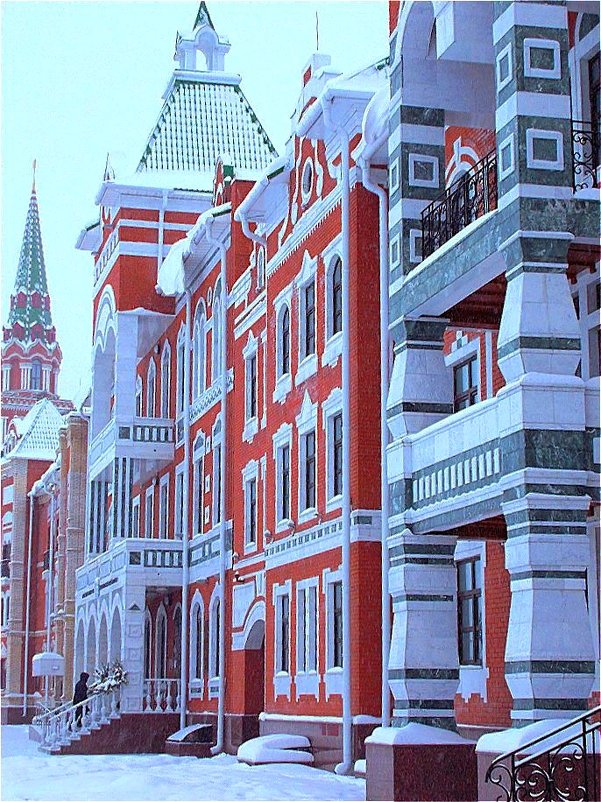 Красный город в белом:) - лоретта 
