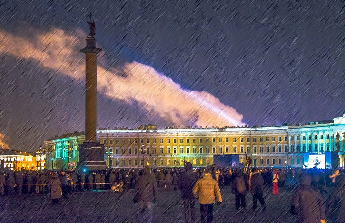 Снежный заряд над Дворцовой - Юрий Велицкий