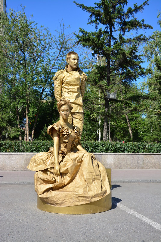 Живые статуи - юрий Амосов