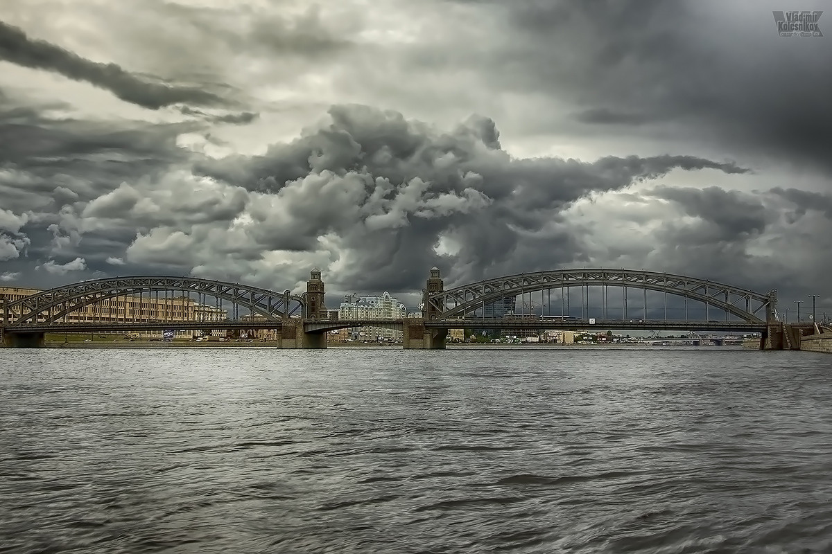 Санкт-Петербург мост дождь