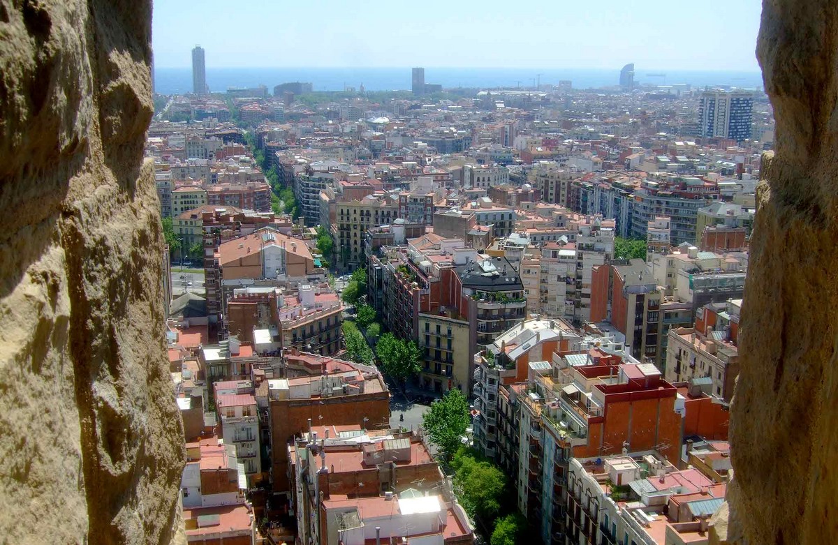 Барселона. Вид с башни Sagrada Familia - Екатерина Т.