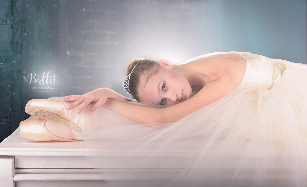Юная балерина, пуанты, белая шопенка - Ирина Абдуллаева