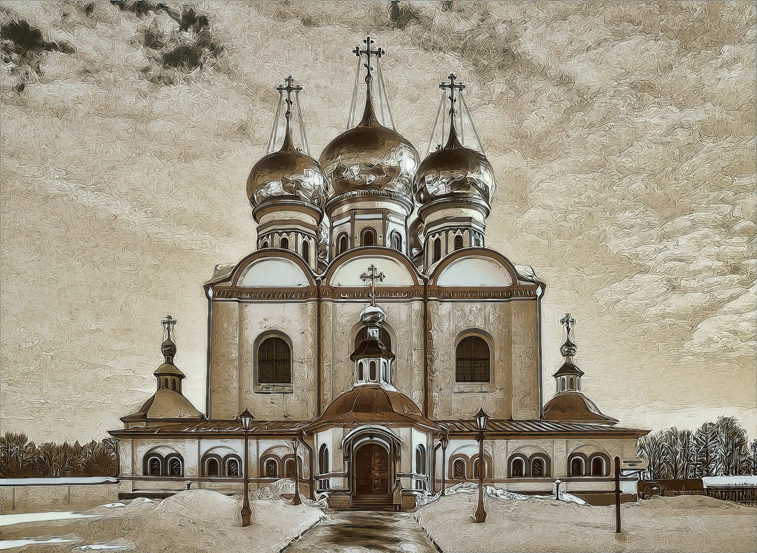 Успенский собор Иверского монастыря на Валдае - Татьяна Смирнова