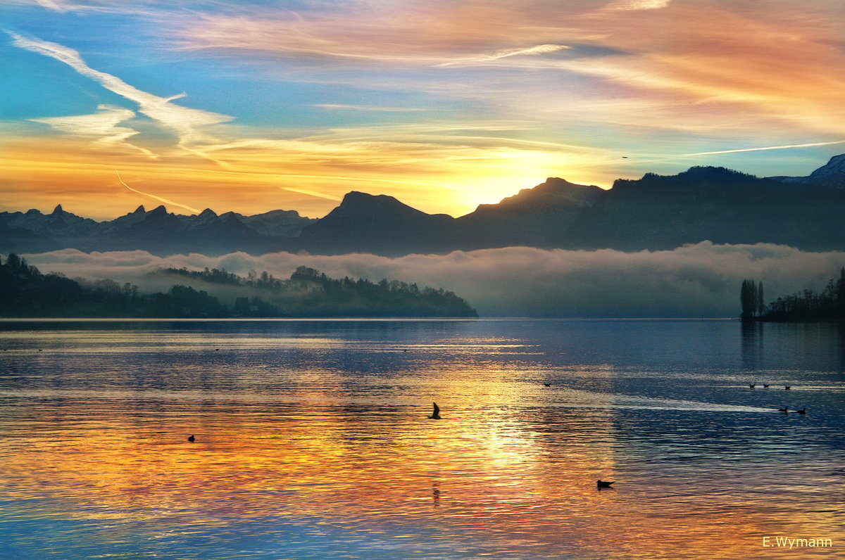 sunrise, Vierwaldstättersee - Elena Wymann