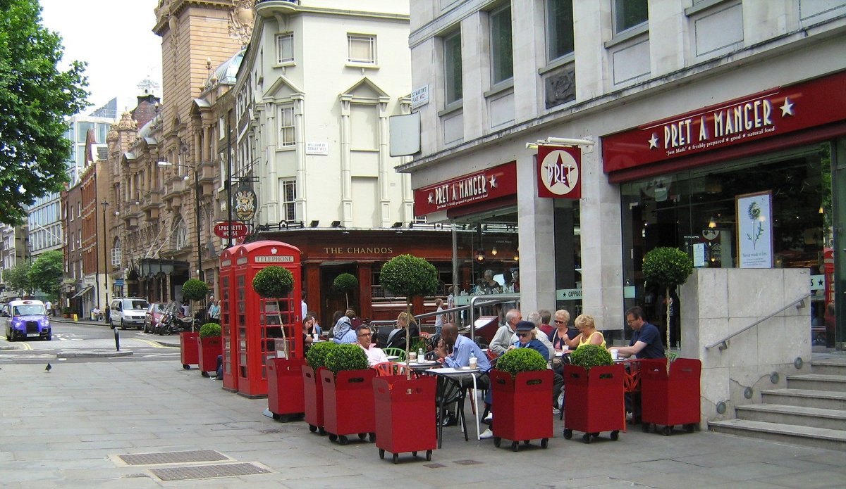 Лондон.Уличное кафе - Гала 