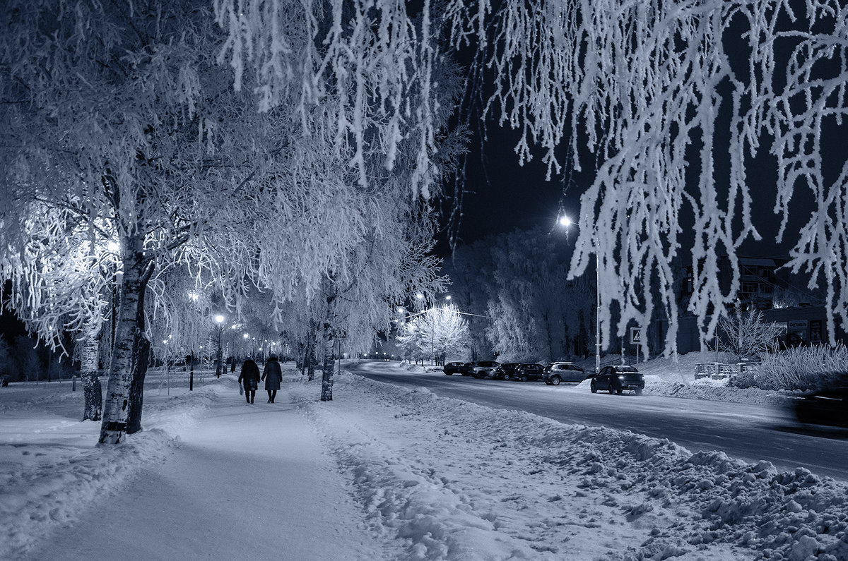 Зимний городской вечер - Олег Синица